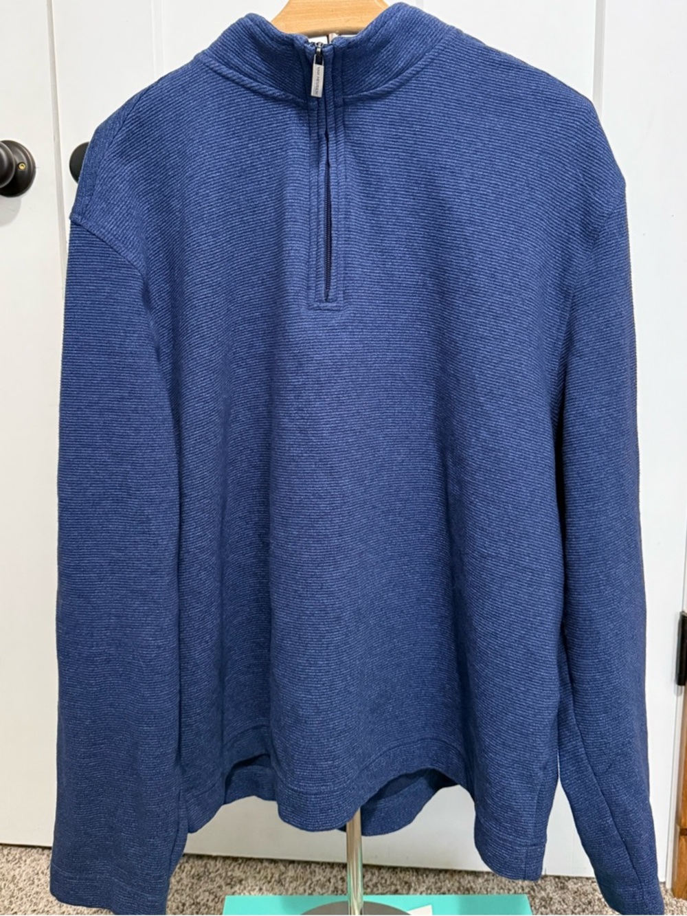 Van Heusen Men's Navy Half-Zip Sweater
